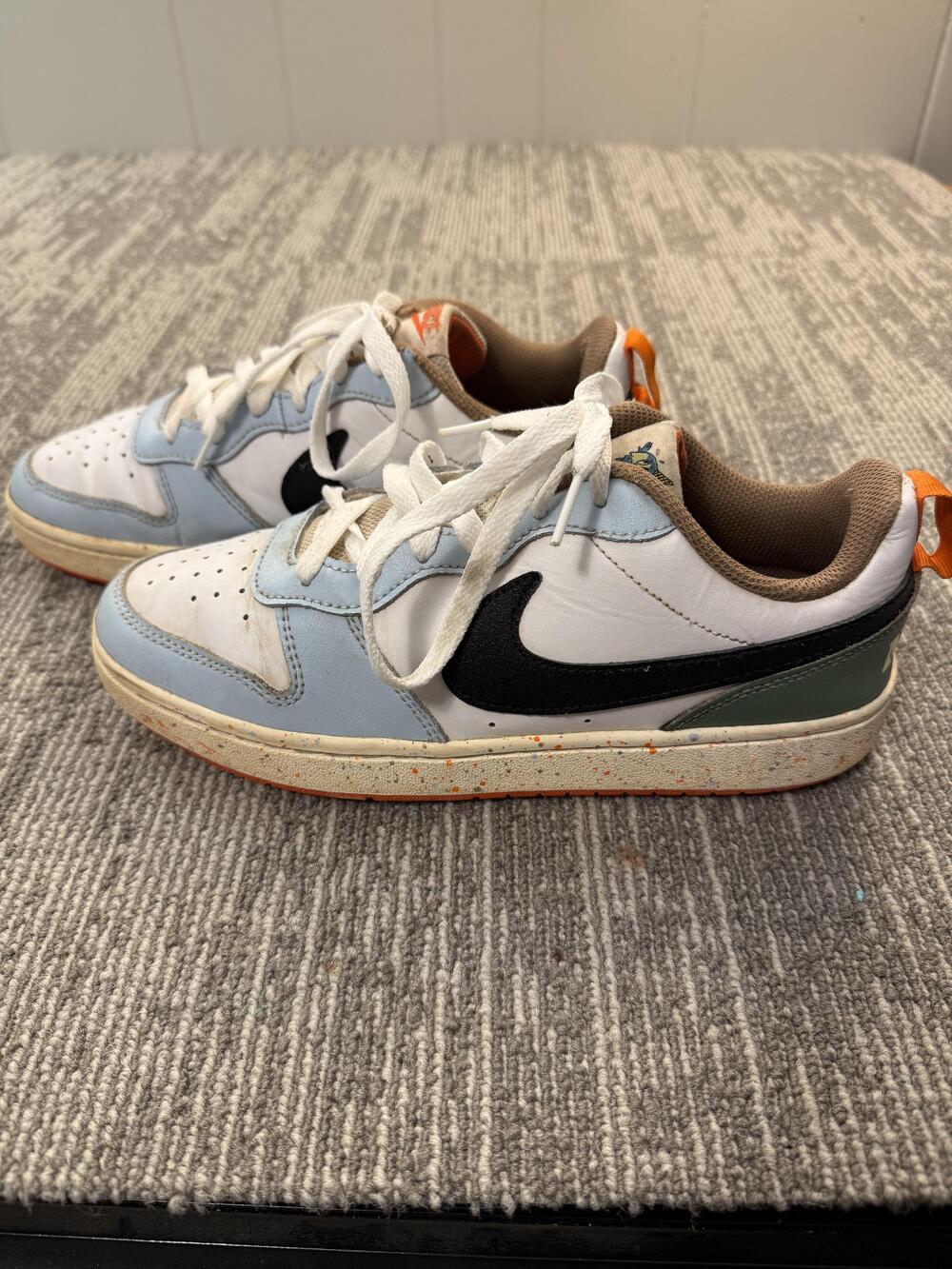 Nike Dunk Low Shoes Youth Size 7Y White Blue Green Black Speckled DX6052-101